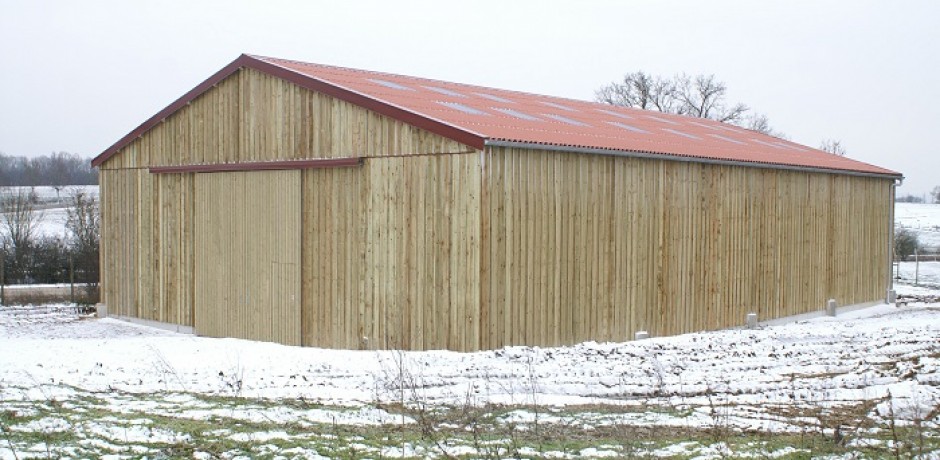 hangar agricole bois stockage bardage bois