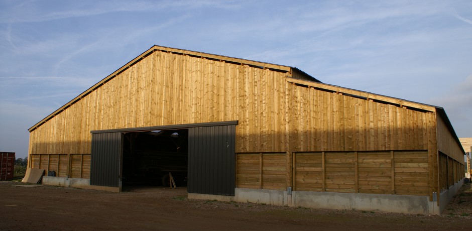 hangar agricole bois stabulation