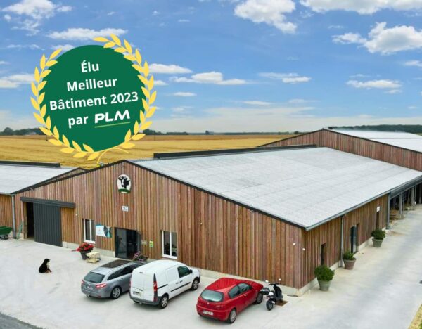 Stabulation laitière Roiné élue Meilleur Bâtiment 2023 par PLM