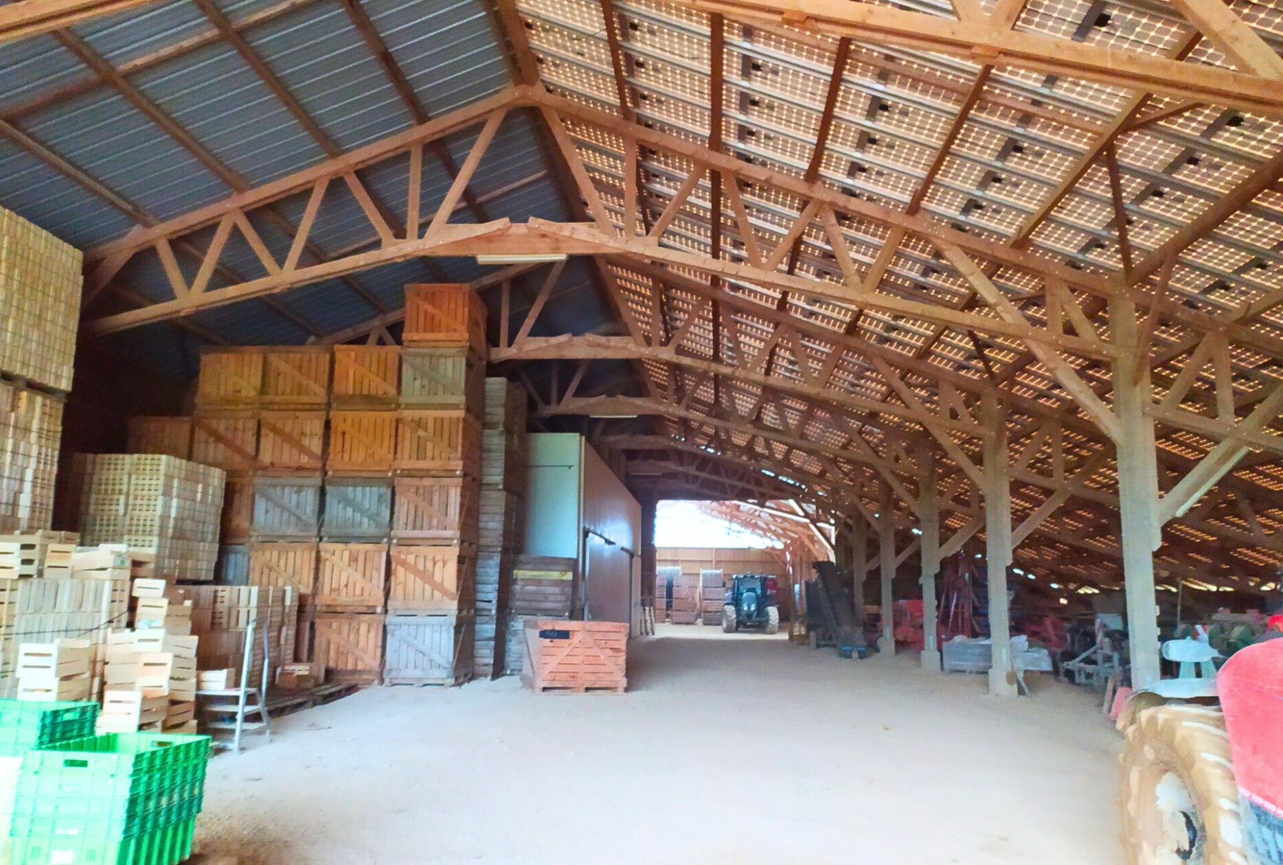 Hangar céréales en bois