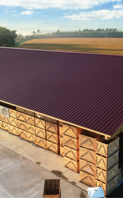 Hangar pommes de terre en bois