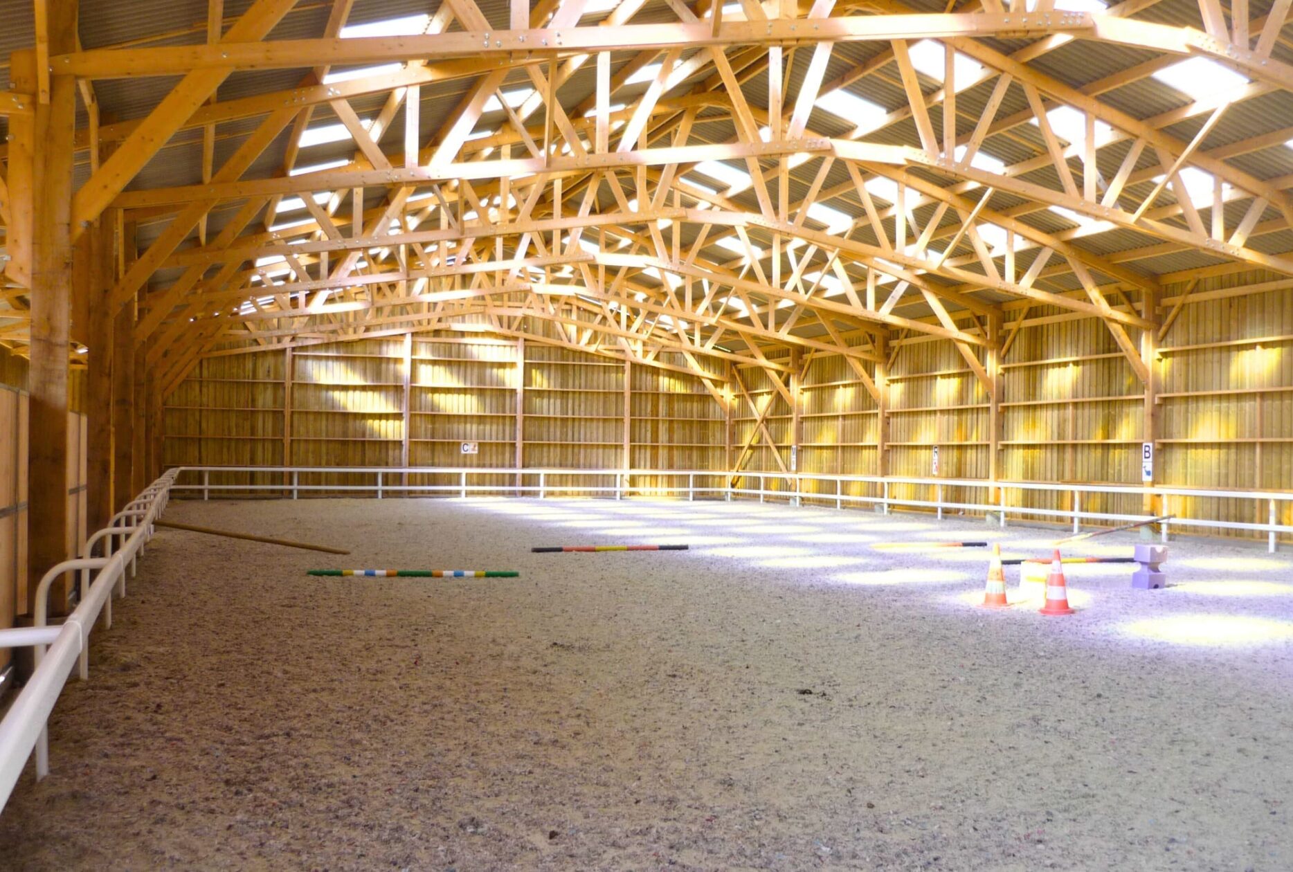 Manège équestre en bois