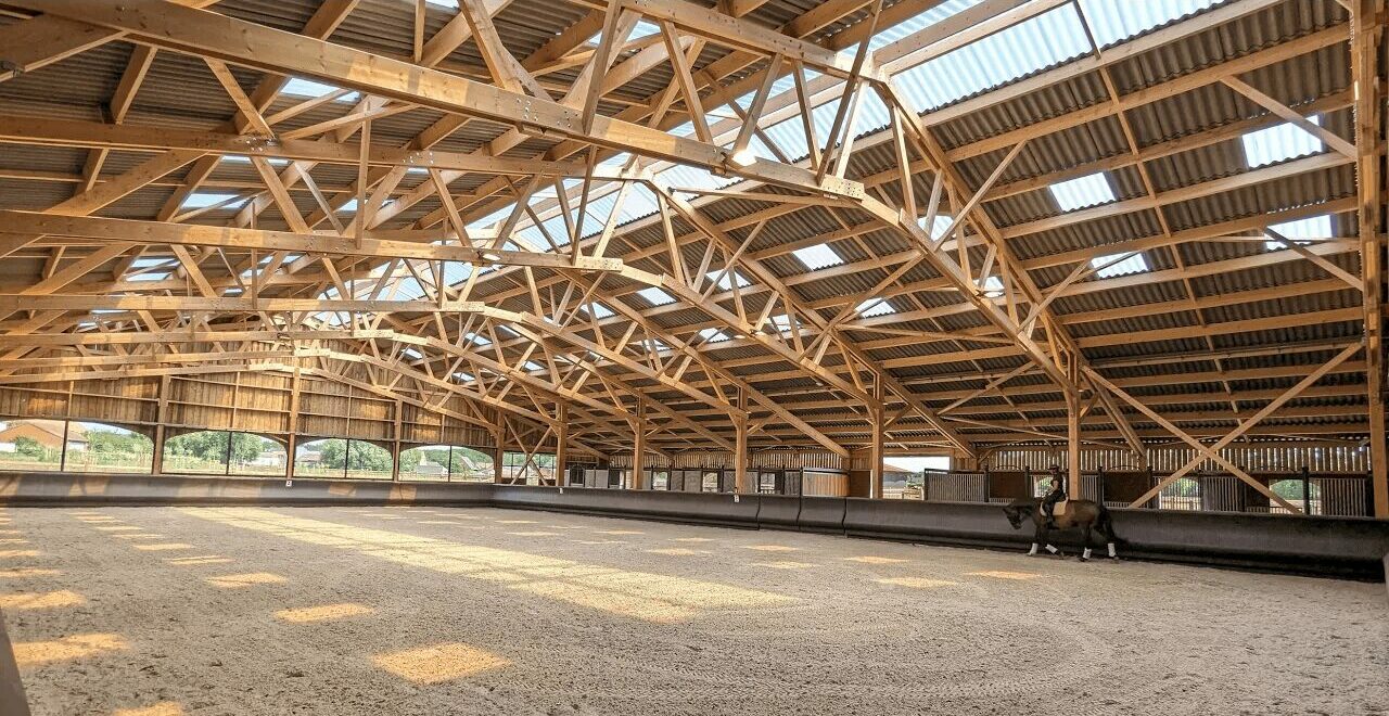 Manège équestre en bois
