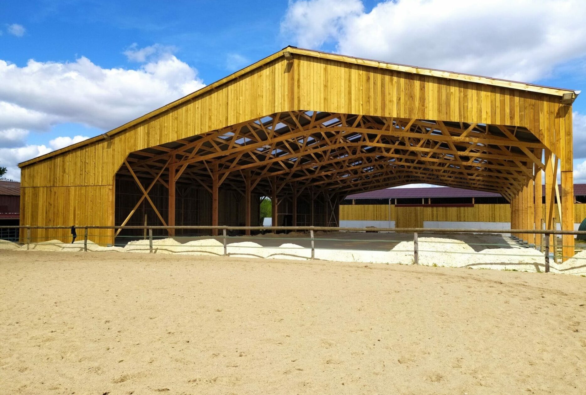 Manège centre équestre en bois