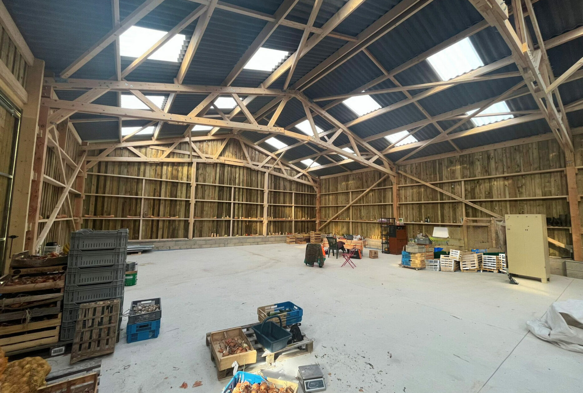 Hangar maraichage en bois