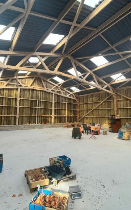 Hangar maraichage en bois