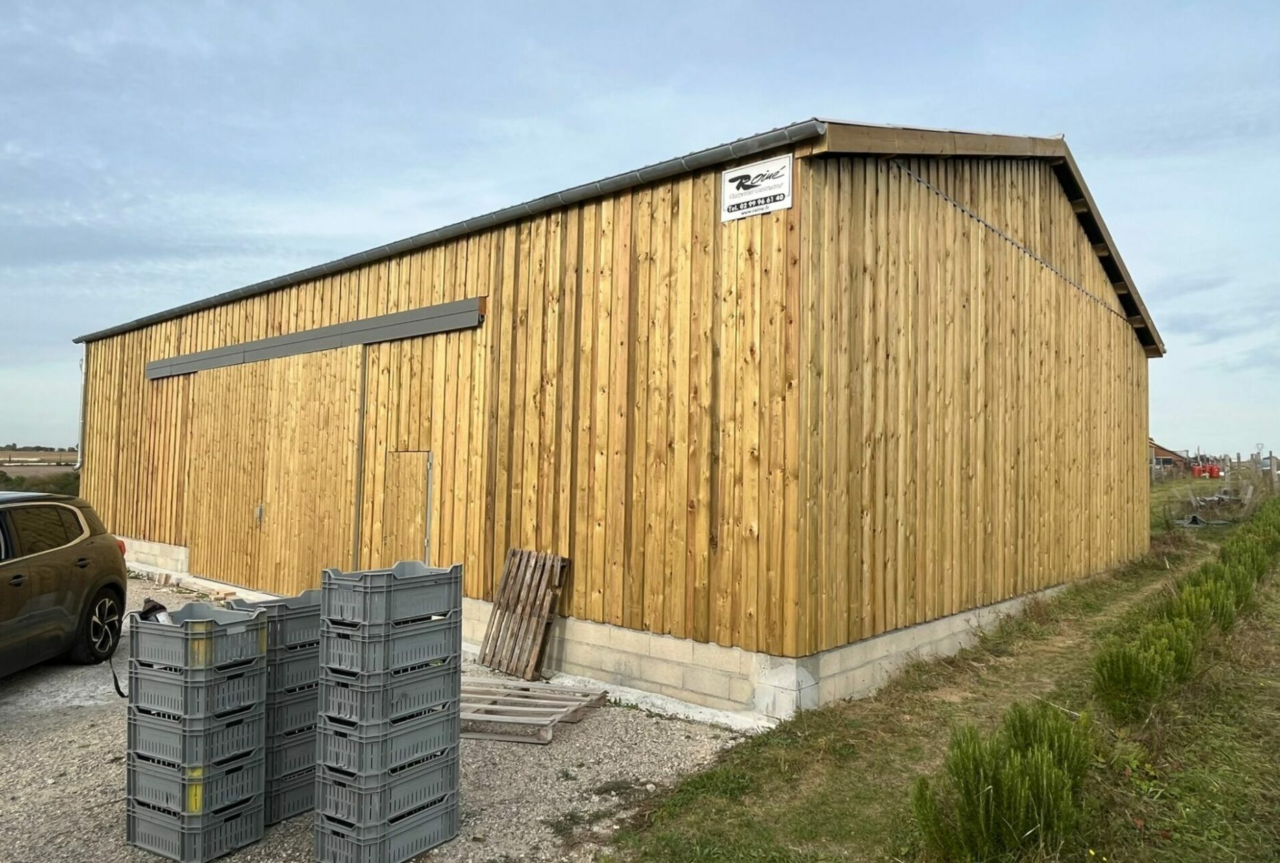 Hangar maraichage en bois