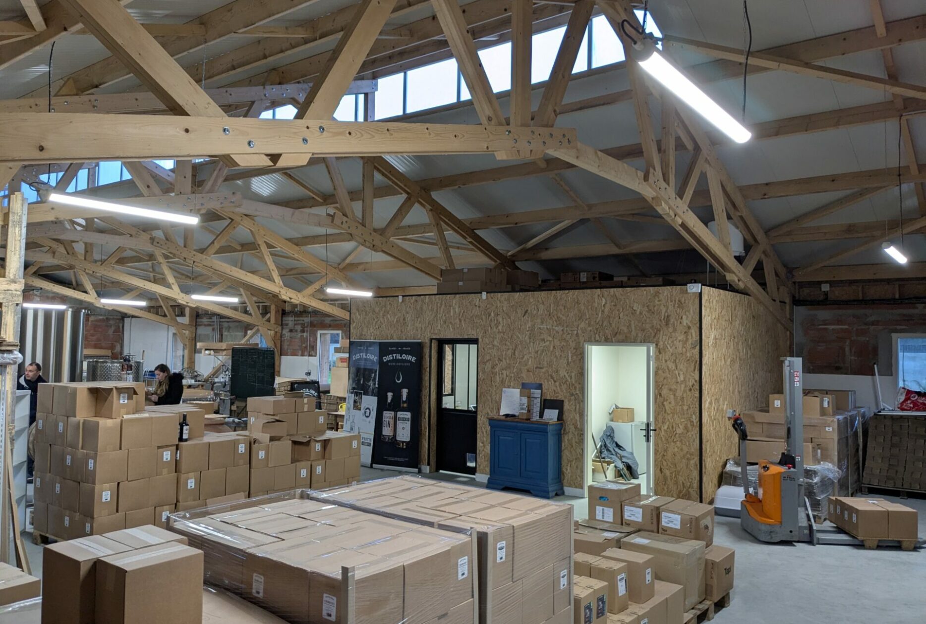 Distillerie en charpente bois