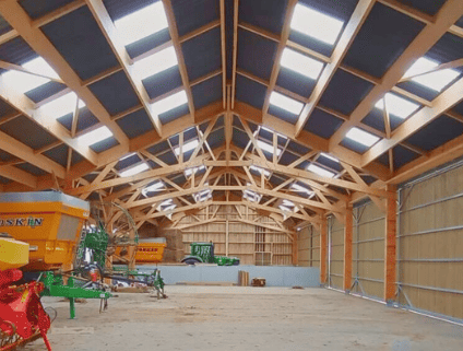 Hangar stockage en bois