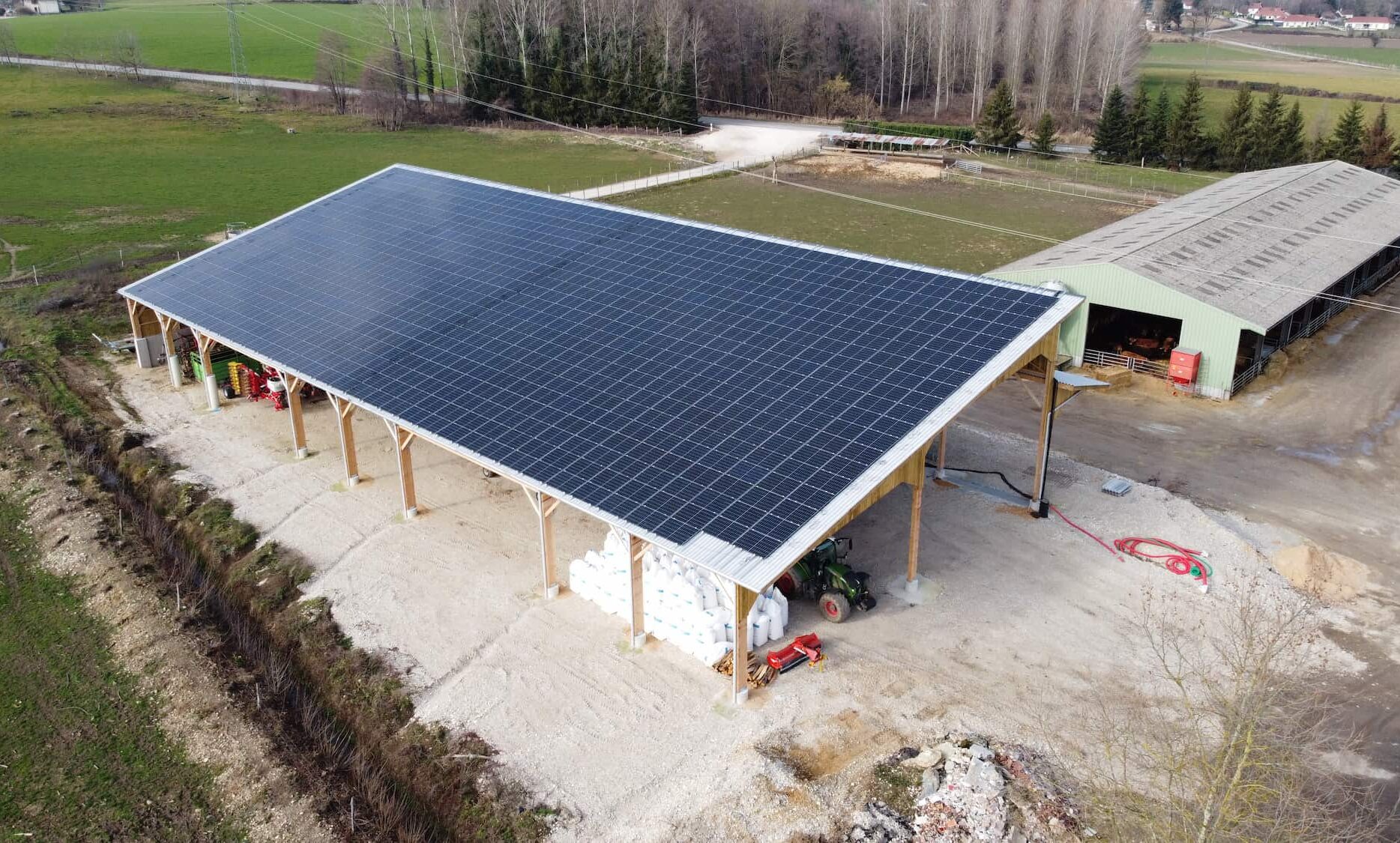 Hangar agricole photovoltaïque Roiné