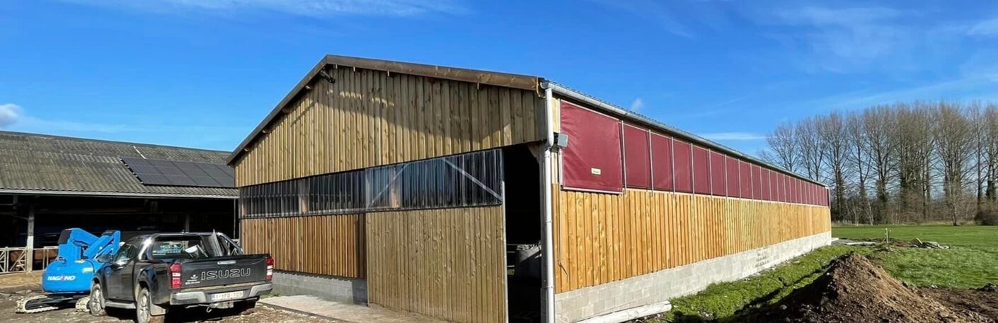 Bâtiment veaux laitiers en bois Roiné