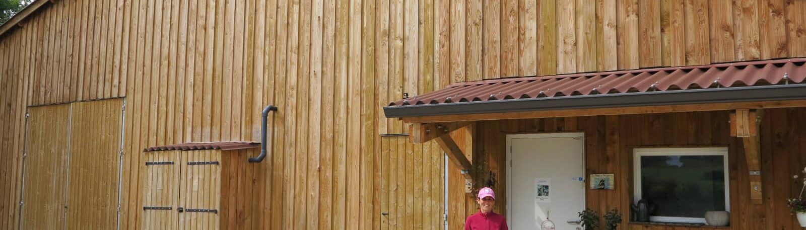Chèvrerie en bois dans le Lot